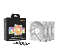 BE QUIET! Light Wings LX 120mm High-speed PWM White TriplePack 3x120mm - 1287581 - zdjęcie 3